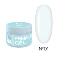 Гель для нарощювання нігтів LUNAmoon Premium gel 30мл,№1